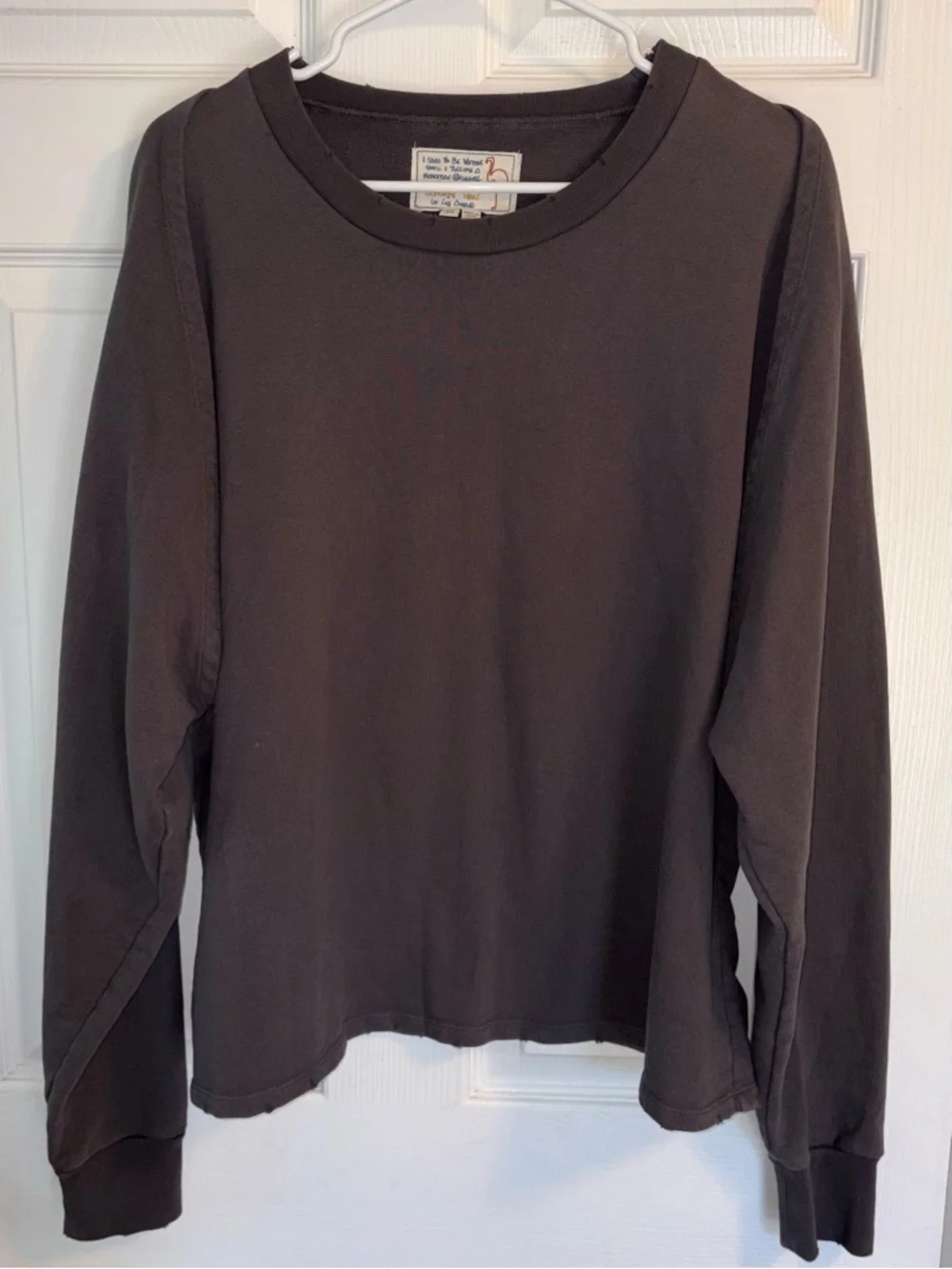 Sandrine Rose By Free People Grey Convertible Sweatshirt Unique Size S - Picture 2 of 9